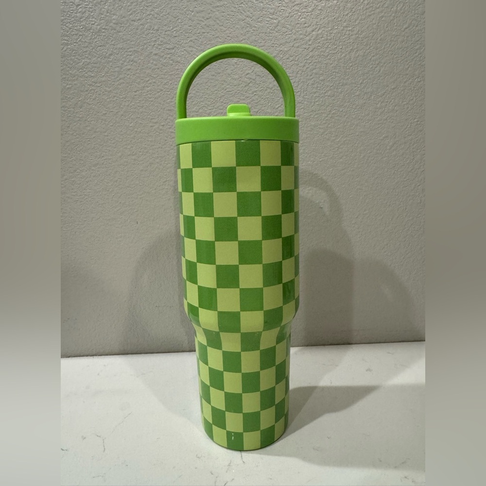 Green Checkered 32oz sport HydroJug